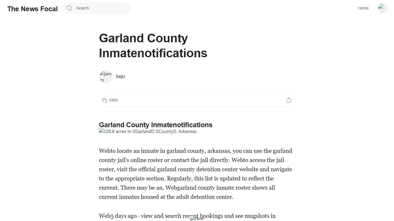Garland County Inmatenotifications